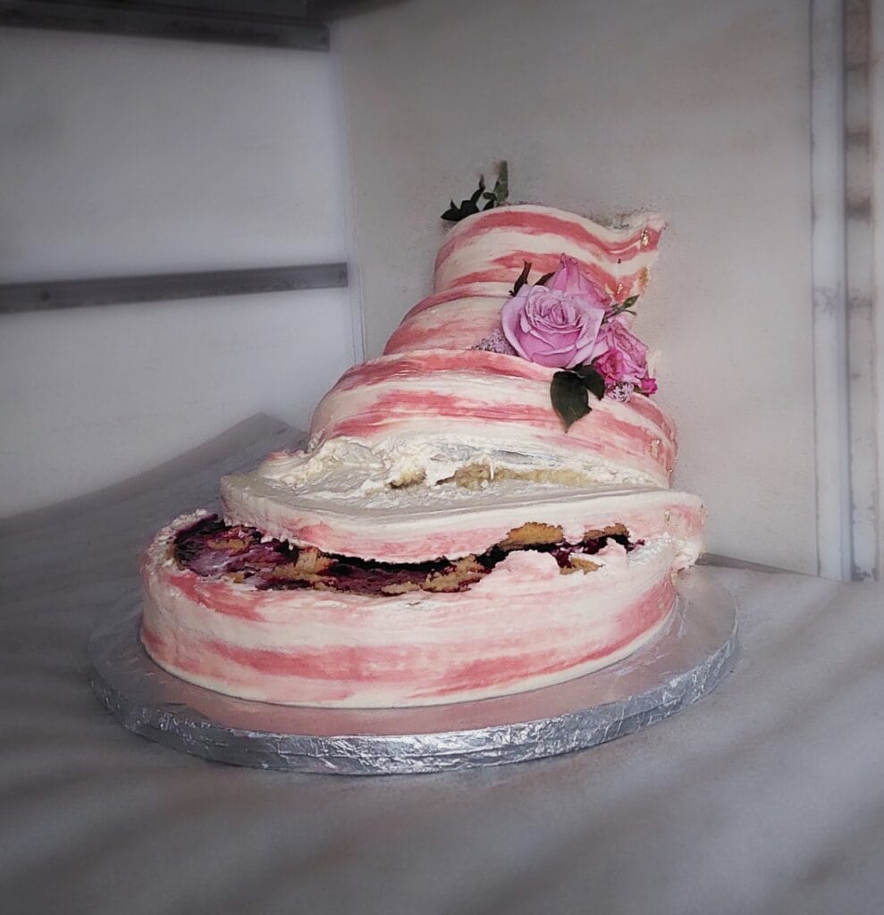 La frustración del pastel destrozado a la hora de la entrega