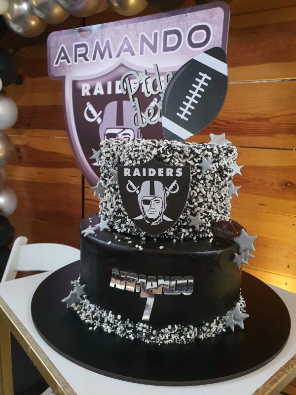 Pastel de los Raiders de la NFL