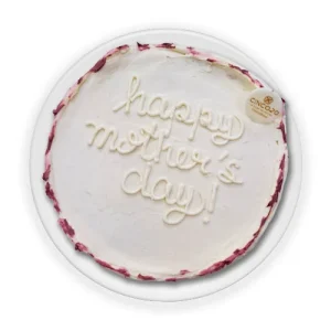 Red Velvet con letrero Happy mother´s day.