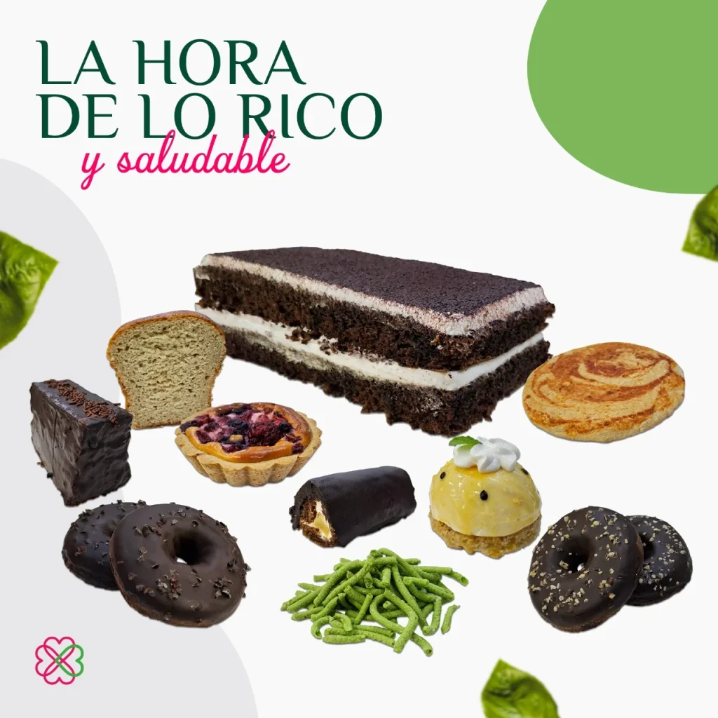Línea Fit20 postres hechos con harinas integrales.