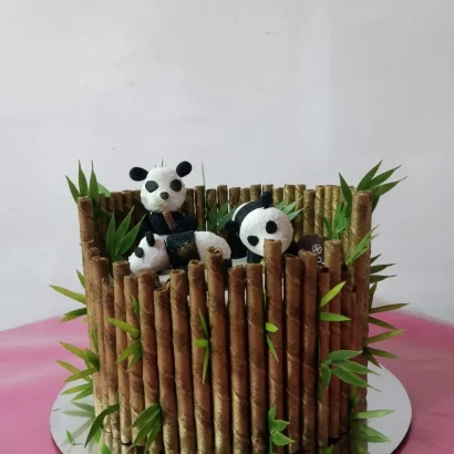 Pastel de oso Panda