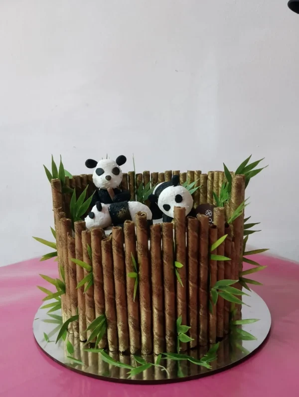 Pastel de oso Panda