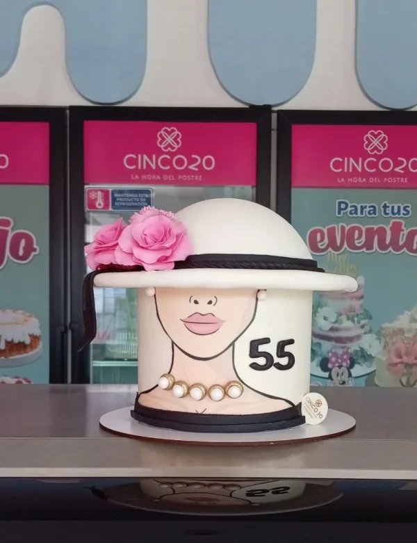 Pastel sombrero para mujer